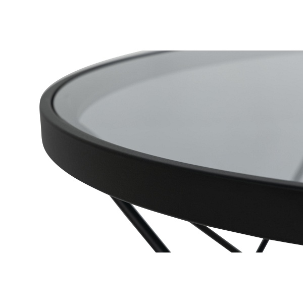 Stolik kawowy Cuxton czarny/dymiony - ACTONA